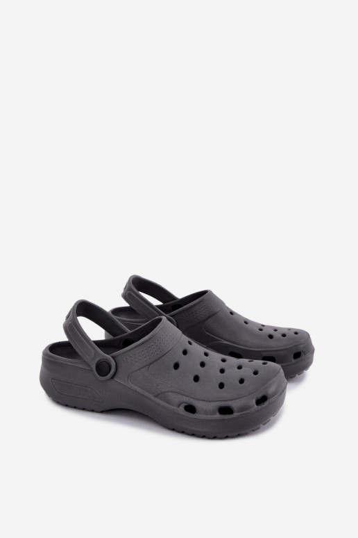 Gray lightweight men's slippers Adriah