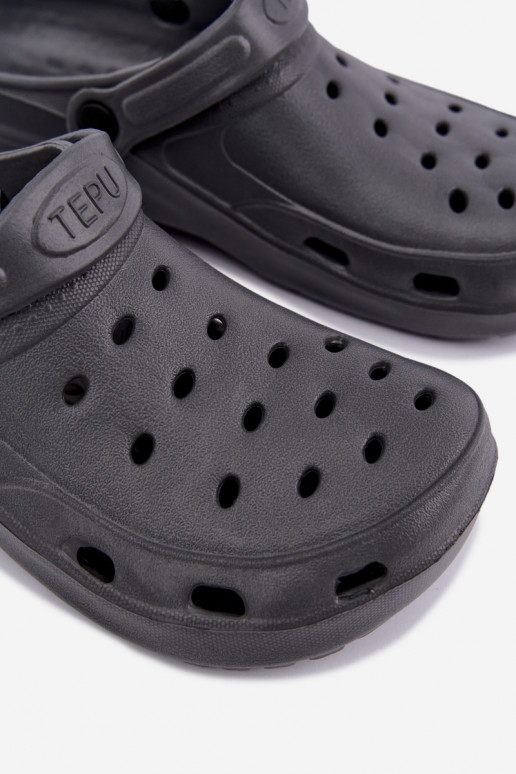 Gray lightweight men's slippers Adriah