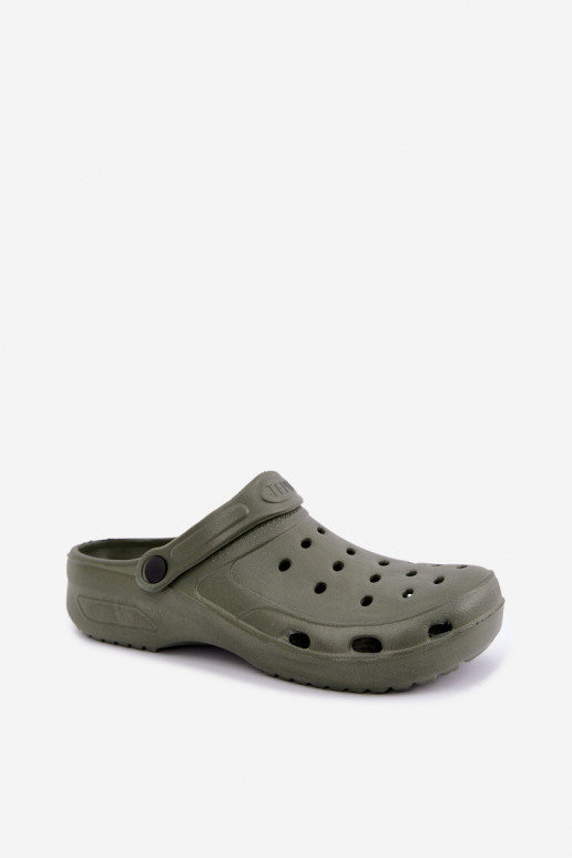 Khaki lightweight men's slippers Adriah