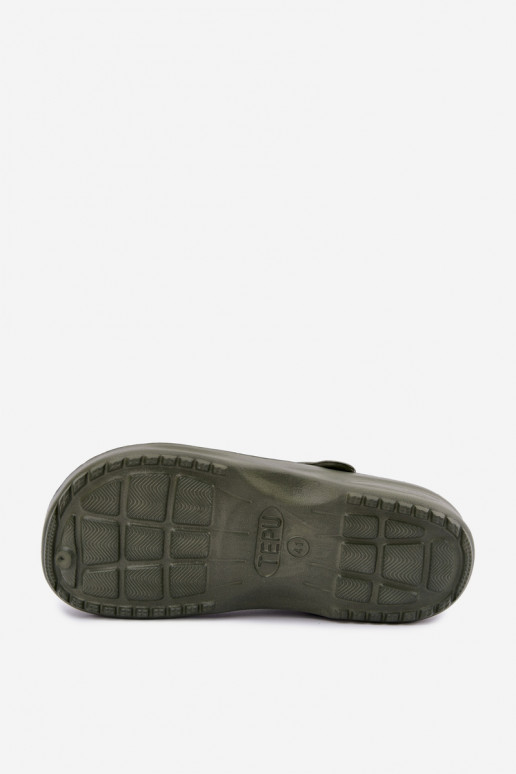 Khaki lightweight men's slippers Adriah