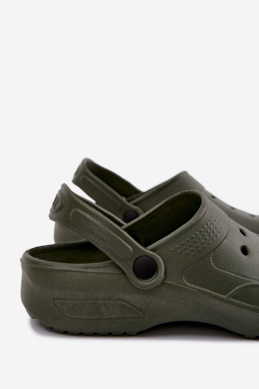 Khaki lightweight men's slippers Adriah