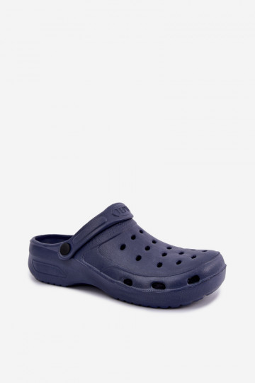 Dark blue lightweight men's slippers Adriah