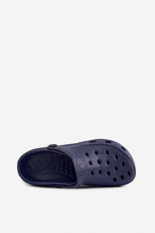 Dark blue lightweight men's slippers Adriah
