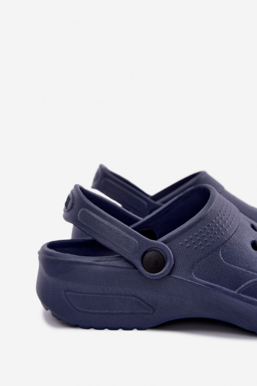 Dark blue lightweight men's slippers Adriah