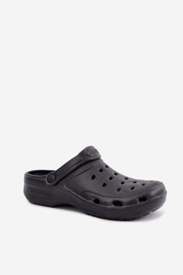 Black lightweight men's slippers Adriah