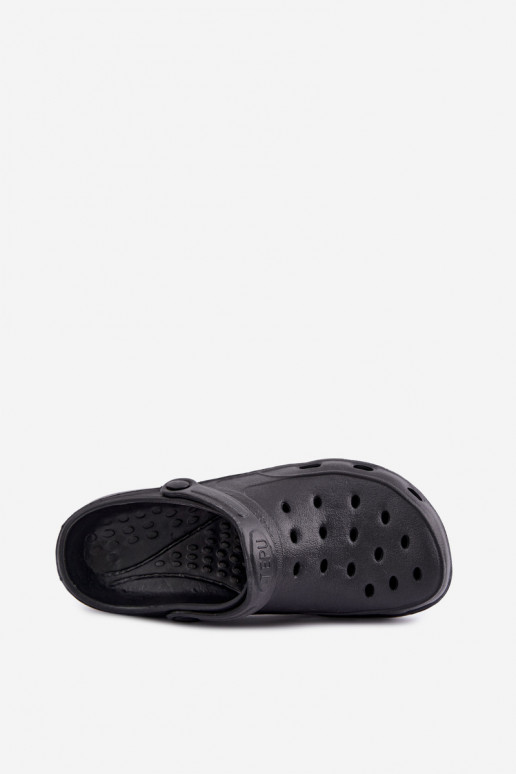 Black lightweight men's slippers Adriah