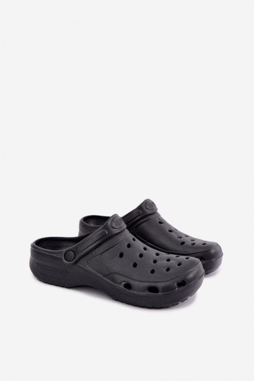 Black lightweight men's slippers Adriah