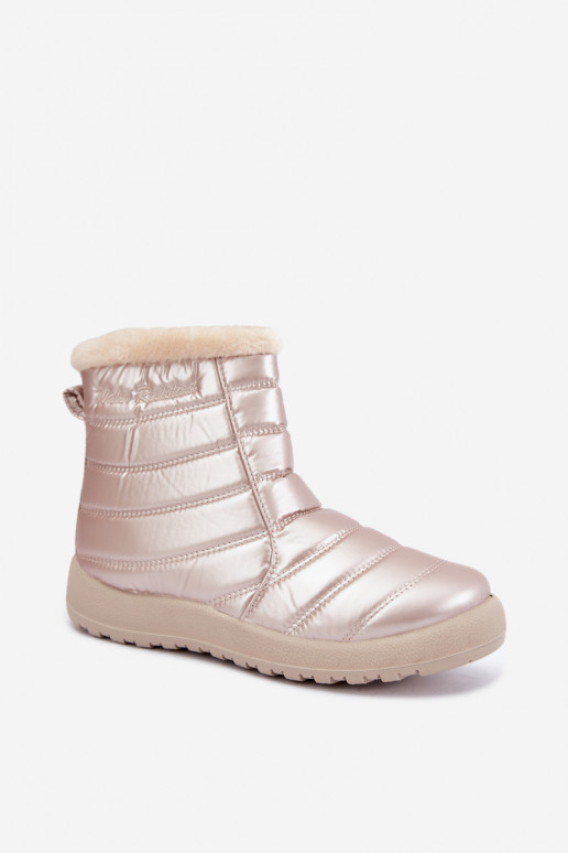 Women's insulated snow boots in sand color Mezyss