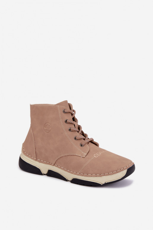 Insulated women's ankle boots, sand color Lerissa