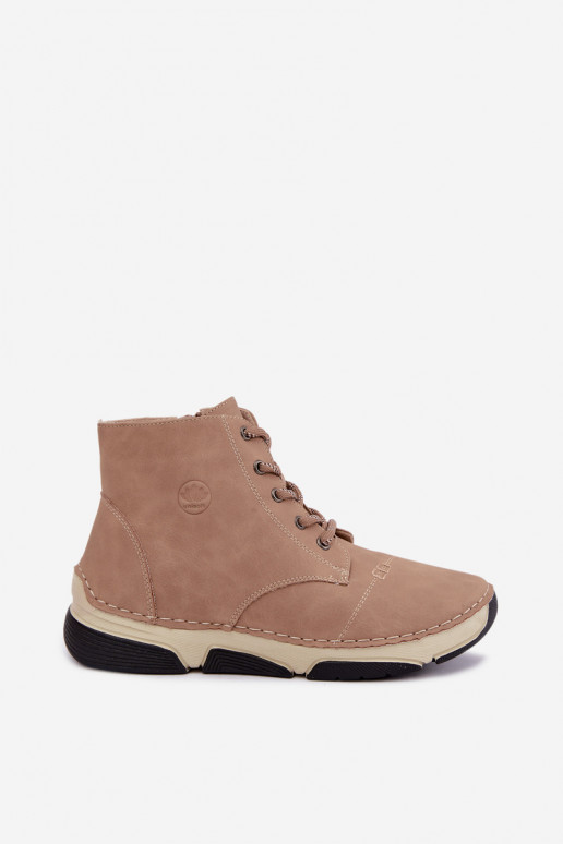 Insulated women's ankle boots, sand color Lerissa