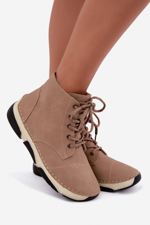 Insulated women's ankle boots, sand color Lerissa