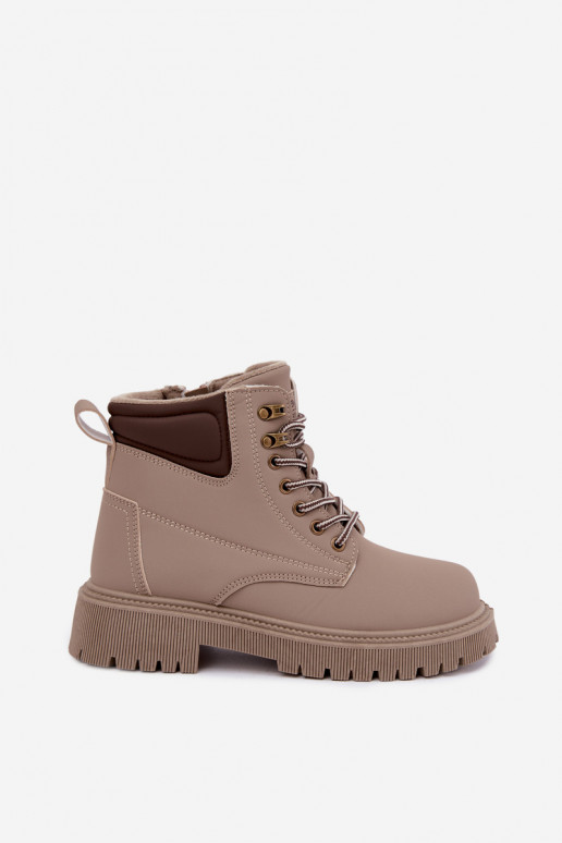 Insulated sand color women's shoes Sarvella