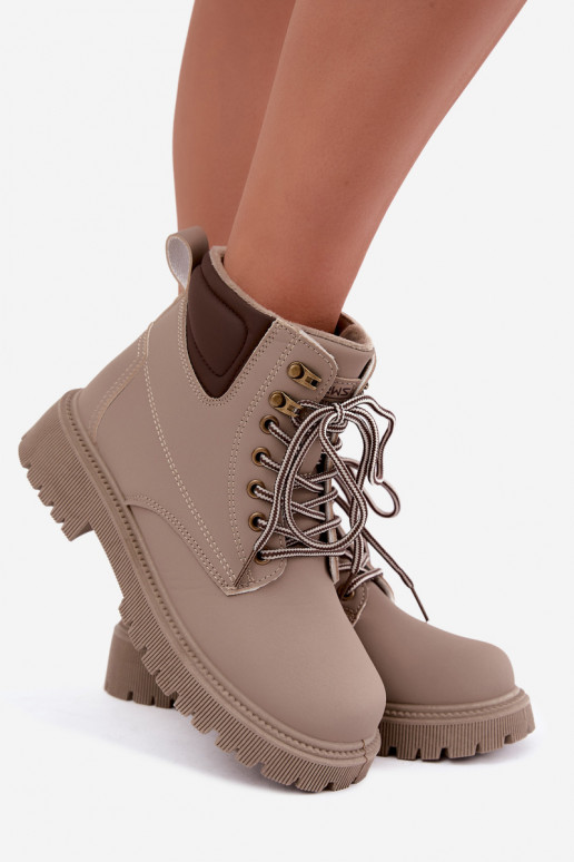 Insulated sand color women's shoes Sarvella