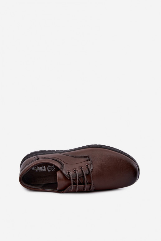 Ciemnobrązowe buty męskie Varell