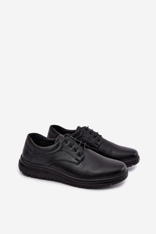 Czarne buty męskie Varell