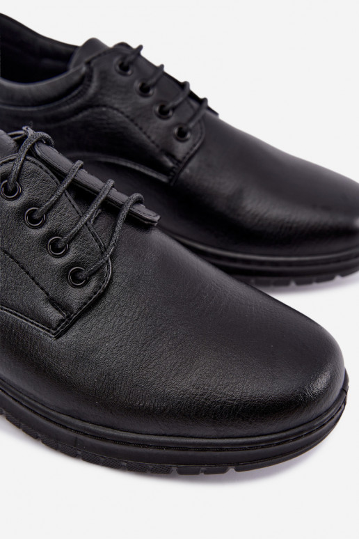 Czarne buty męskie Varell