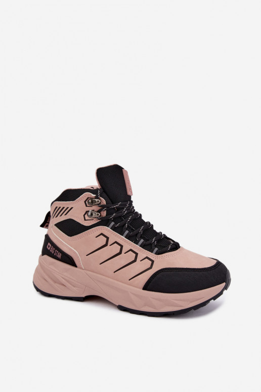 Damskie buty trekkingowe Big Star UU274806 w kolorze różowym