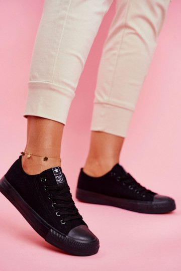 Black classic women's casual shoes Ecoma