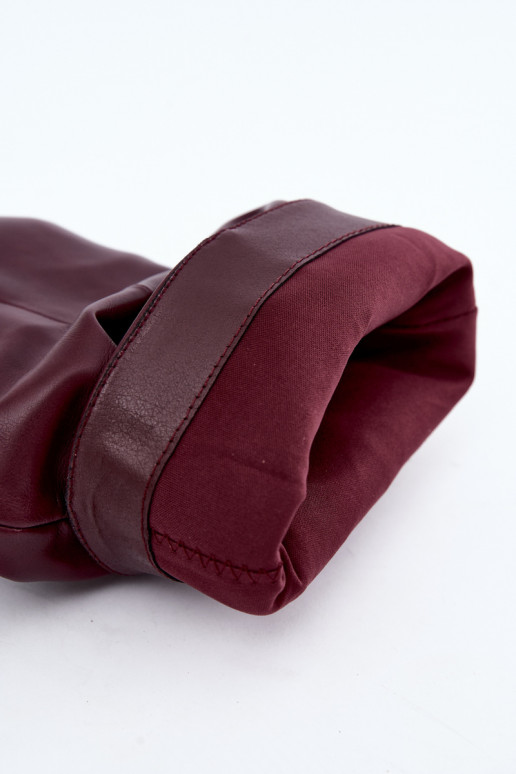 Slouchy ankle boots with heels in burgundy Gelra