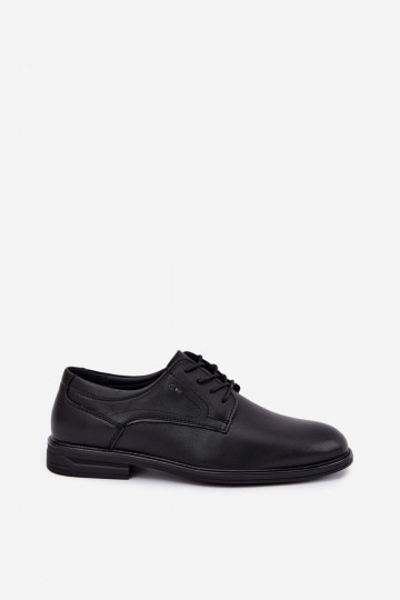 Eleganckie czarne buty męskie Calven 2