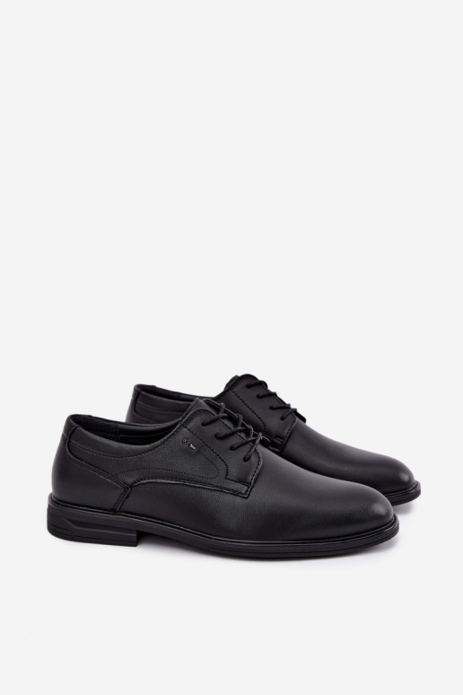 Eleganckie czarne buty męskie Calven
