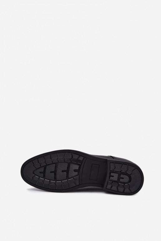 Eleganckie czarne buty męskie Calven