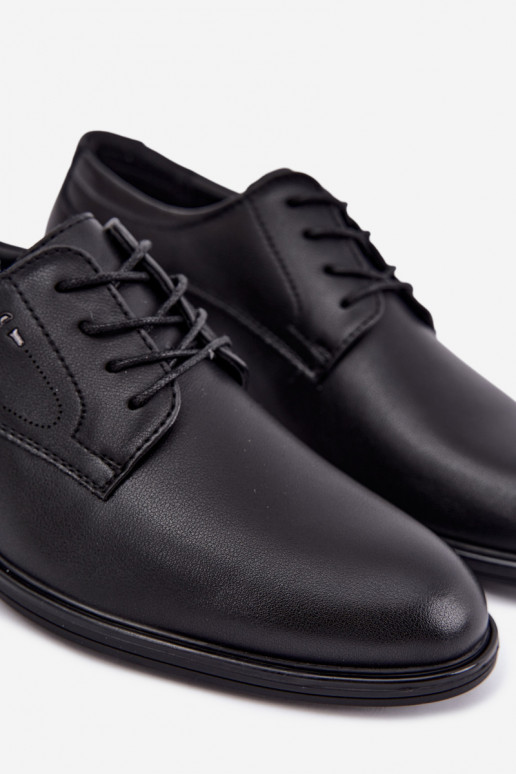 Eleganckie czarne buty męskie Calven