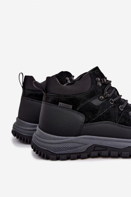 Men's insulated suede boots Big Star UU174246 black