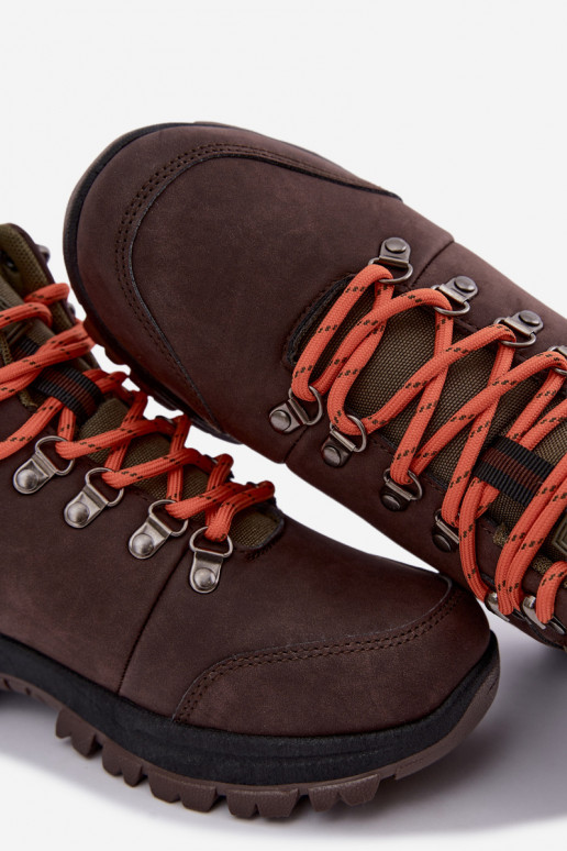 Men's hiking boots Big Star UU174195 HI-Poly System dark brown