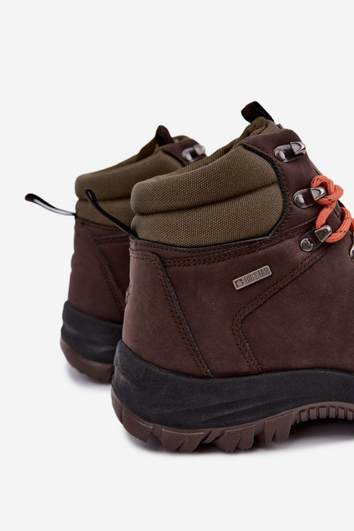 Men's hiking boots Big Star UU174195 HI-Poly System dark brown
