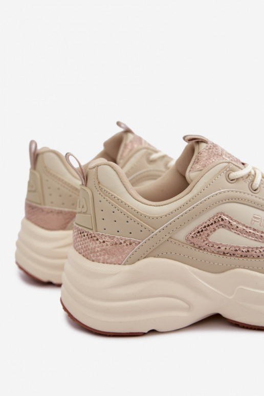 Damskie sneakersy na platformie FLA SKYE FFIN0586.73239 beżowe