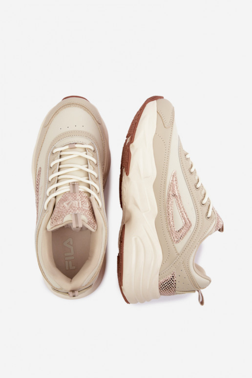 Damskie sneakersy na platformie FLA SKYE FFIN0586.73239 beżowe