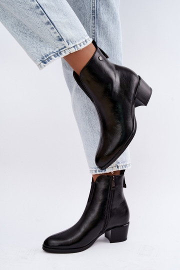 Insulated ankle boots Klocke Vinceza 58654 in black color