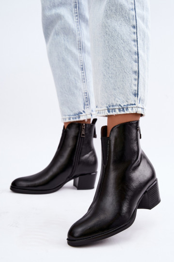 Insulated ankle boots Klocke Vinceza 58654 in black color 2