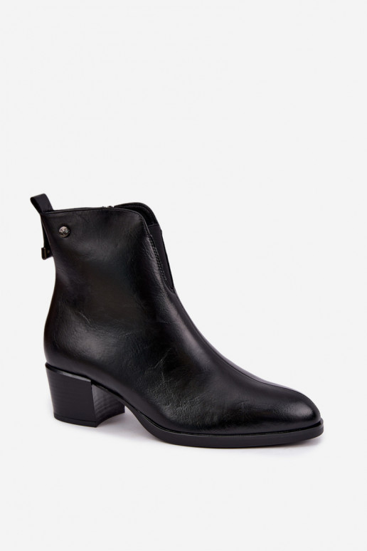 Insulated ankle boots Klocke Vinceza 58654 in black color