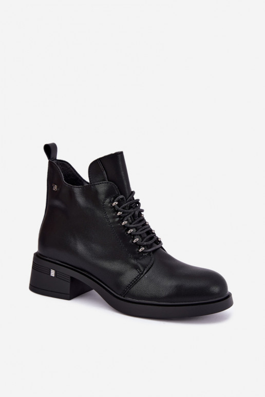 Faux leather insulated ankle boots Klocke T.Sokolski Z26-288 black