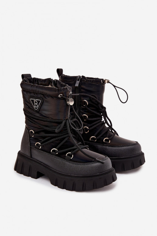 Black children's snow boots Adelisse
