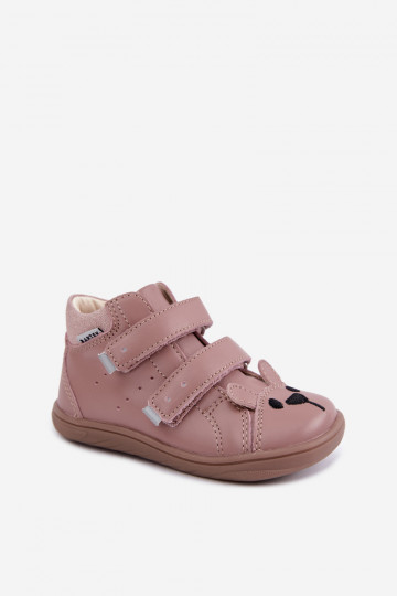 Różowe skórzane buty Barefoot dziecięce Bartek 8631985