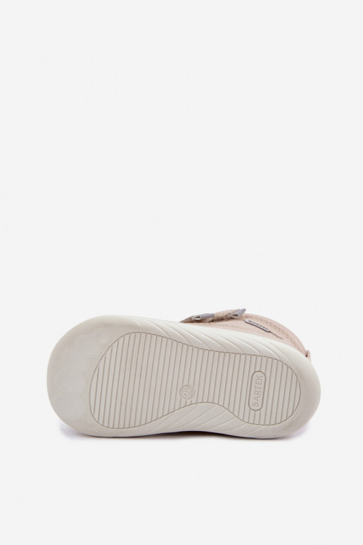 Odžinai vaikų sniego batai Barefoot Bartek 8401454 smėlio spalvos