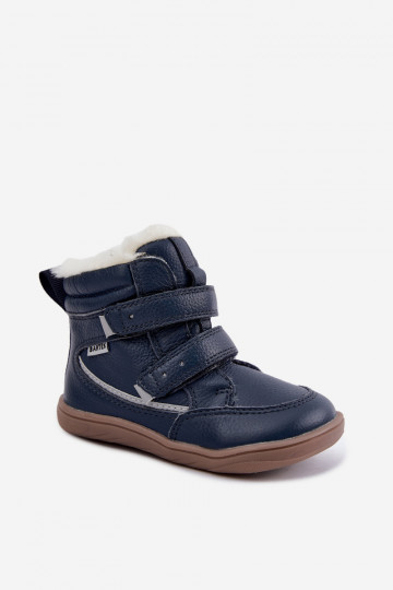 Odžinai vaikų sniego batai Barefoot Bartek 8401456 tamsiai mėlynos spalvos