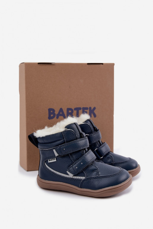 Odžinai vaikų sniego batai Barefoot Bartek 8401456 tamsiai mėlynos spalvos