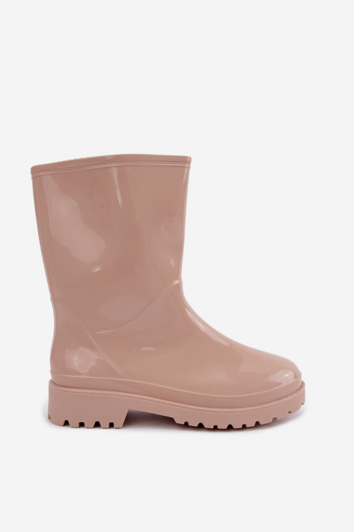 Damskie gumowe buty w kolorze piaskowym Elvara