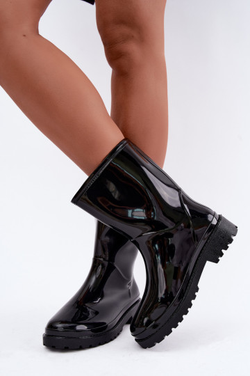 Damskie gumowe buty w czarnym kolorze Elvara 2