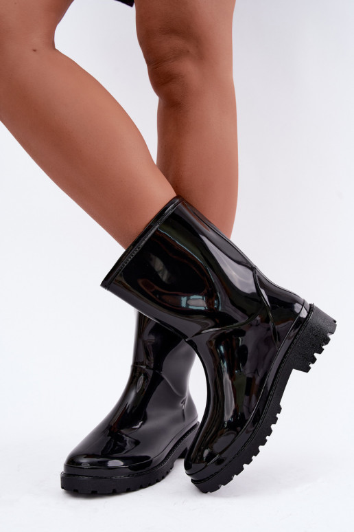 Women's rubber boots in black Elvara