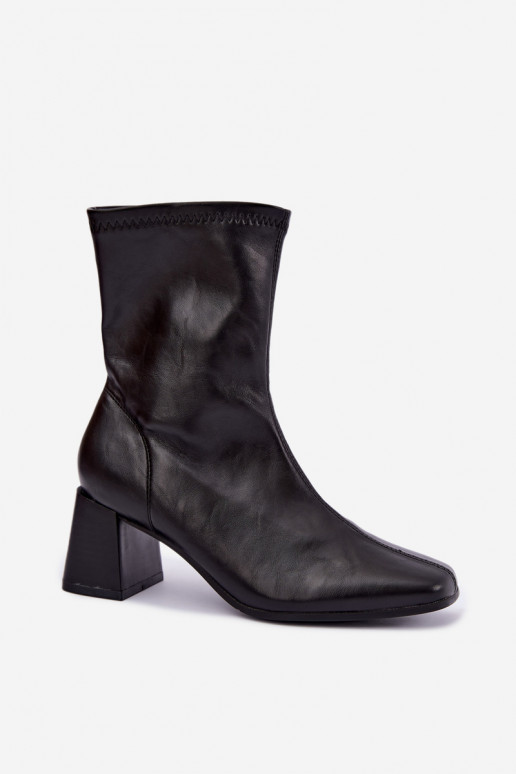 Women's black ankle boots Veradis