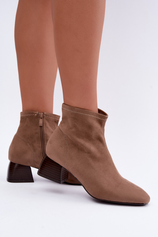 Beige ankle boots Klocke Estellea