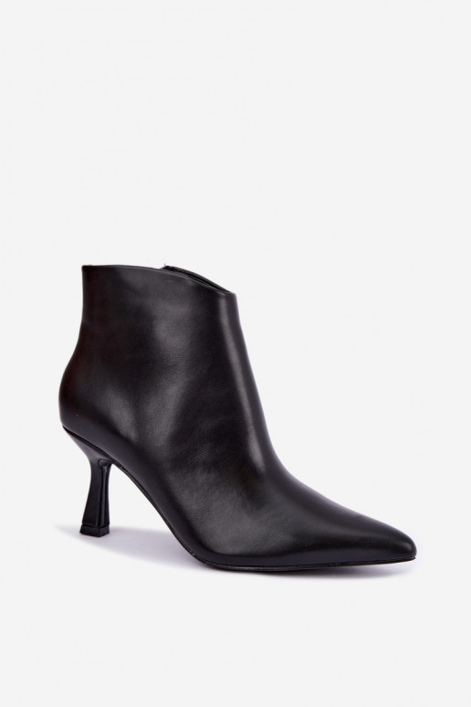 Black pointed ankle boots Florenne