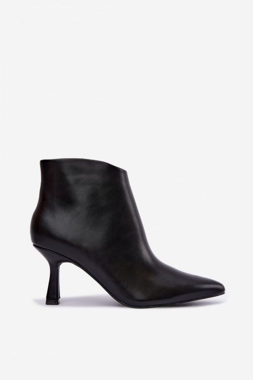 Black pointed ankle boots Florenne