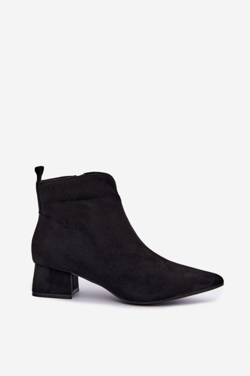 Black pointed ankle boots Klocke Heliara