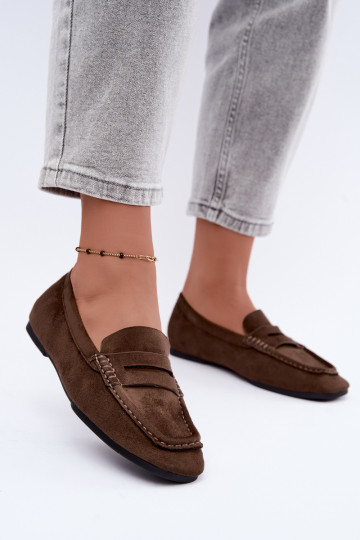 Sylvana flat women's moccasins in sand